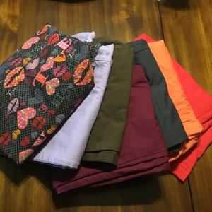 Medium Petite Scrub Pants and Medium Valentine Top